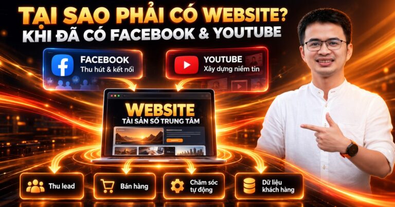Tại sao phải có website khi đã có Facebook và YouTube