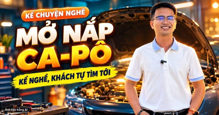 Mở nắp ca-pô: kể chuyện nghề để khách tự tìm tới